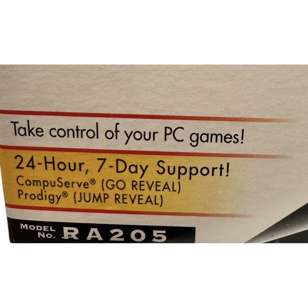 Vintage Reveal RA205 Rapid Fire‎ PC Joystick IBM 15 Pin Game Port Retro NIB - Picture 9 of 9